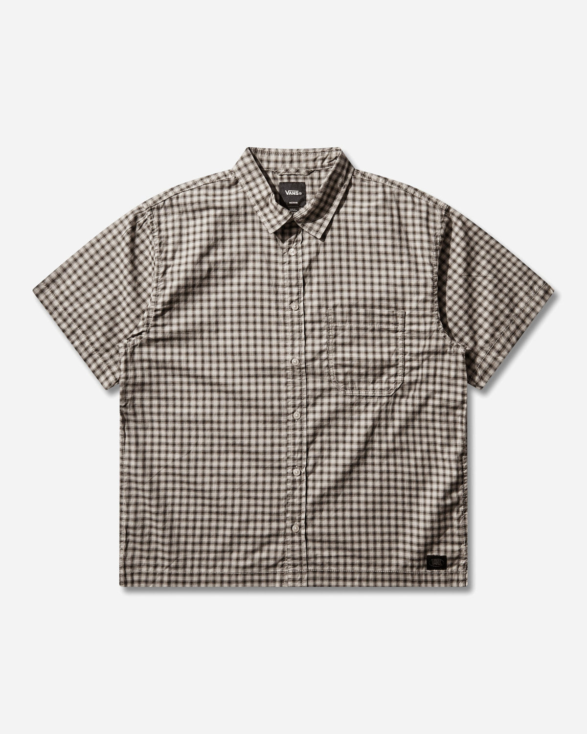 Men's Larkspur Mini Plaid Shirt Oatmeal / Demitasse