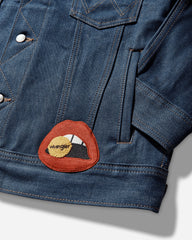 Men's Avirex Patch Jacket Raw Indigo