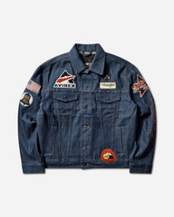 Men's Avirex Patch Jacket Raw Indigo