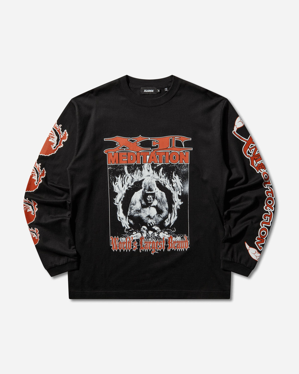 Men's Meditation Longsleeve T-Shirt Black