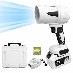 Cordless Turbo Jet Blower, High-Power Air Duster & Leaf Blower, Pure Copper Motor