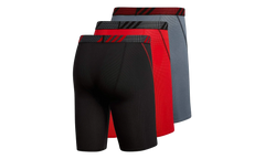 Sport Performance Mesh Boxer Brief Underwear (3 Pack) "Black / Gray / Red" A166 0144944