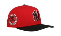 9FIFTY New York Yankees 1962 World Series A Frame Snapback Hat "Red / Black" NE236