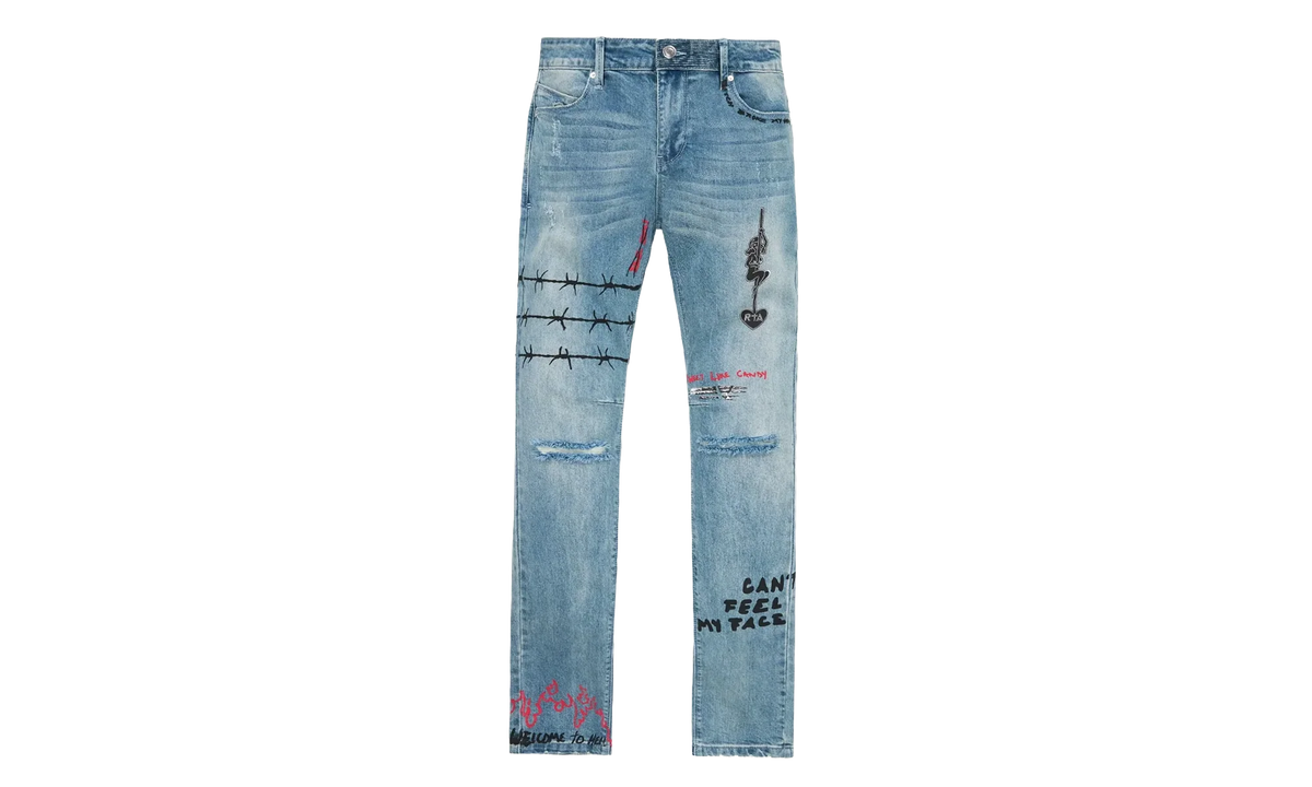 Bryant Skinny Jeans "Blue RLD Artistic" MRLDD899 B1205BLRLA