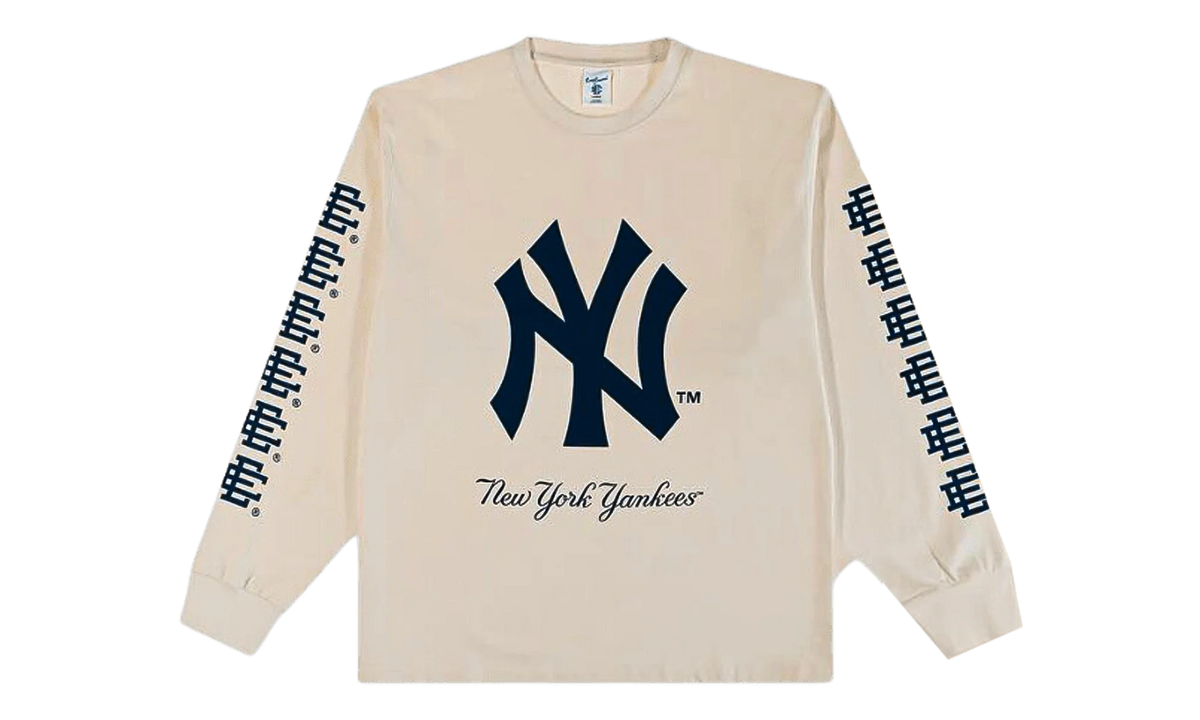 EE LONG SLEEVE T-SHIRT "YANKEES WORLD SERIES - Cream/ Navy" EE738
