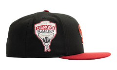 59FIFTY Arizona Diamondbacks 1998 Inaugural Season Fitted Hat "Black / Red" NE488