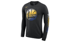NBA GS Warriors Mezzo Print Long Sleeve T-Shirt "Black" AQ6798 010