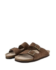 GENUINS HAWAII NUBUCK SANDAL DARK BROWN