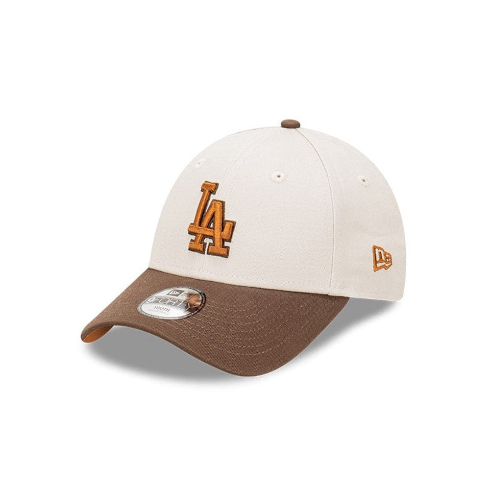 New Era Youth Caramel Wafer Snapback Los Angeles Dodgers - Stone / Walnut