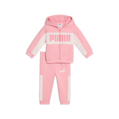 Puma Infants Minicats Essentials Block Hooded Set - Pinkscape