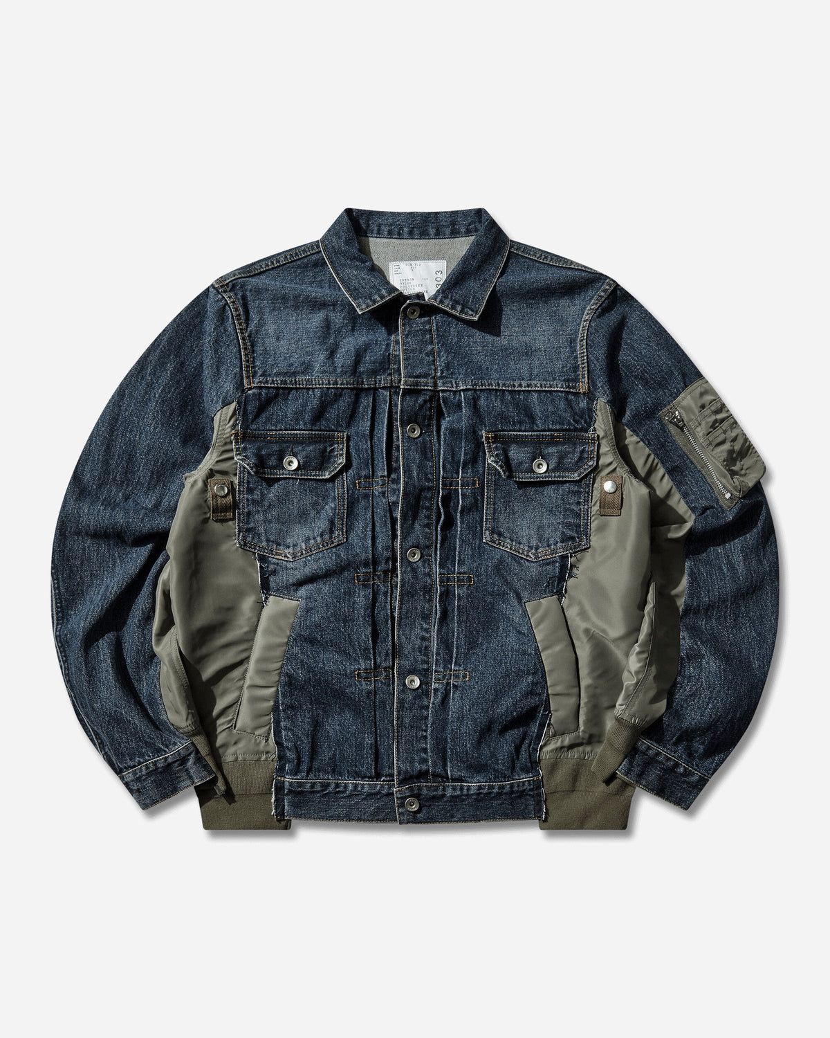 Men's Denim x Nylon Twill Jacket Blue