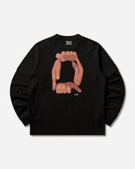 Men's geoff sacai Print Longsleeve T-Shirt Black