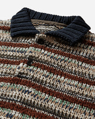 Men's Mix Knit Pullover Beige