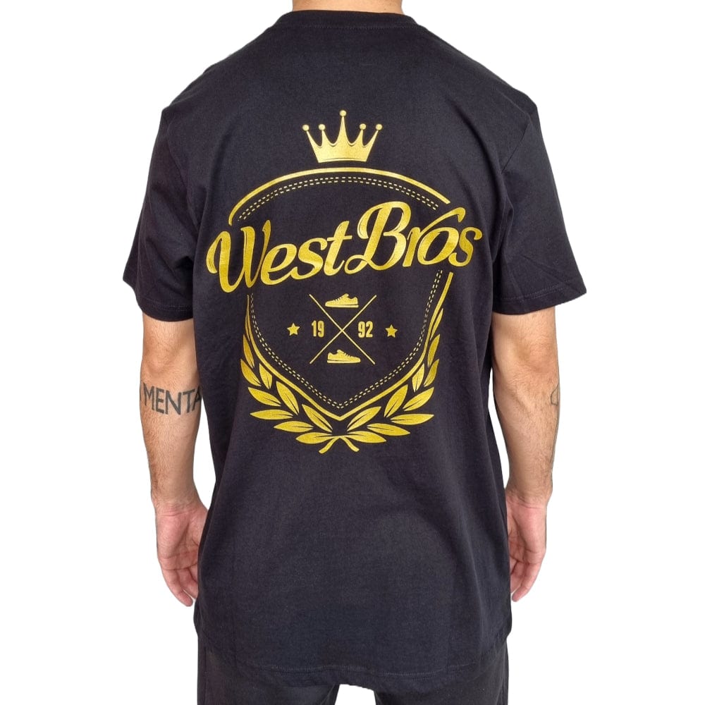 West Brothers Shield Back Logo Tee - Black / Gold