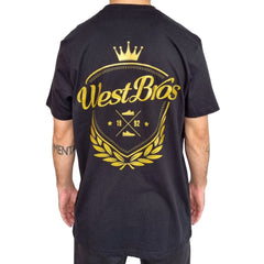 West Brothers Shield Back Logo Tee - Black / Gold