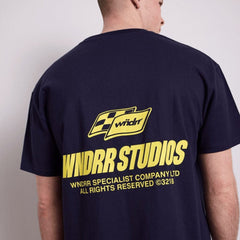 WNDRR Apex Box Fit Tee - Navy