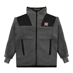 WNDRR Arc Sherpa Jacket - Charcoal / Black